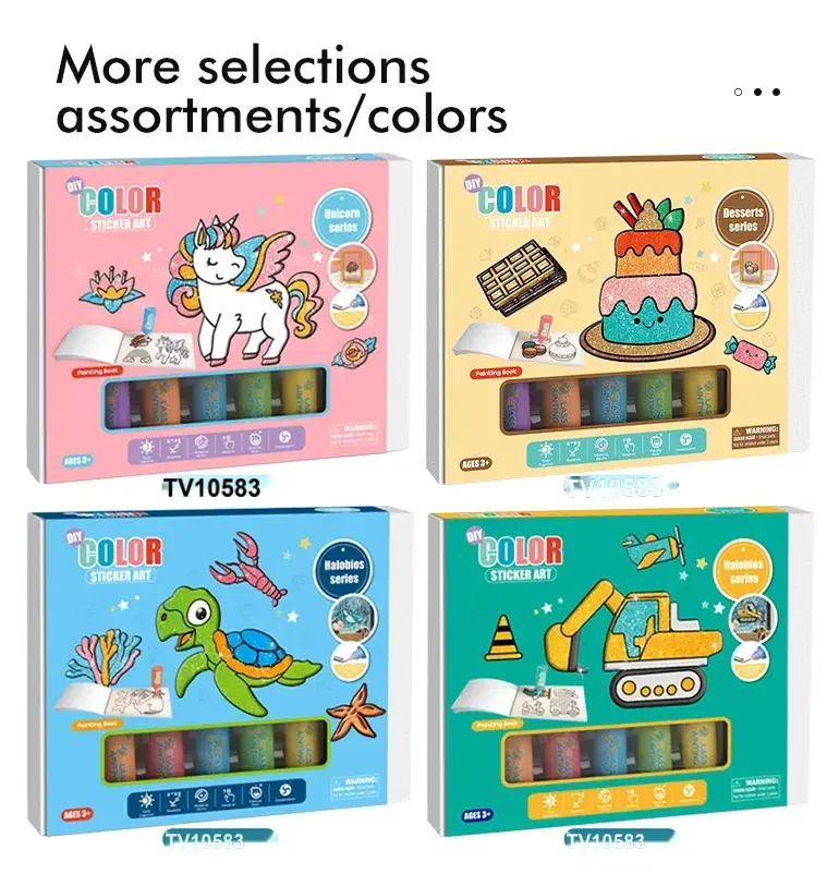 DIY Color Sticker Art Set Toy, Drawing Toy · TV10583 · detail image 4 of 5