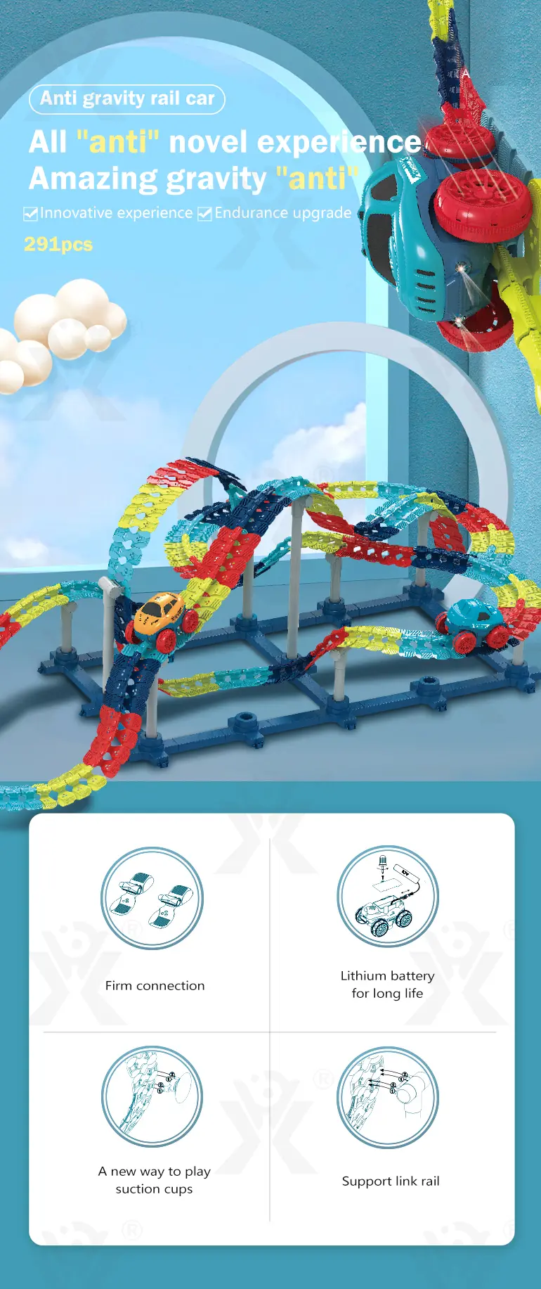 Anti-Gravity Rail Vehicle Toy · TV10564 · detail image 1 of 7