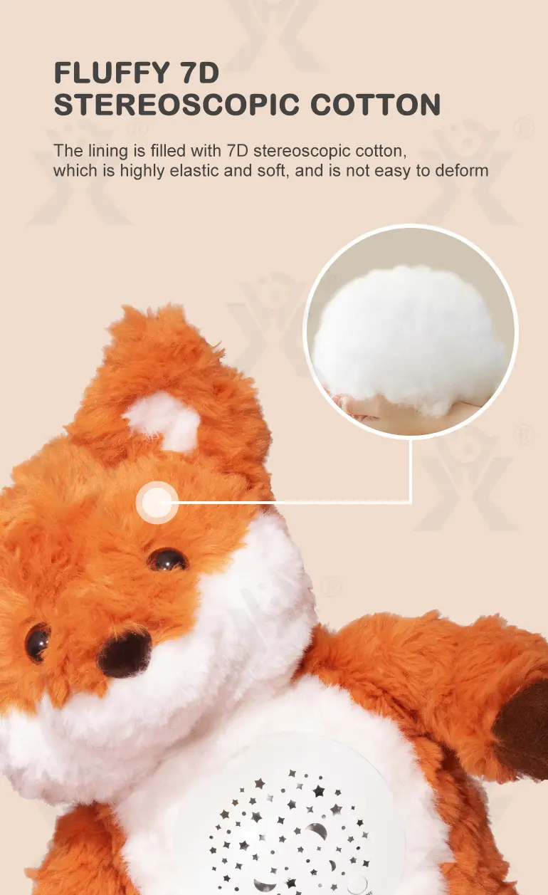 Music Soothes Plush Toy Within Starry Projection, White Noise, Music Loop, Voice IC Detachable For Cleaning · TV10593 · detail image 5 of 8