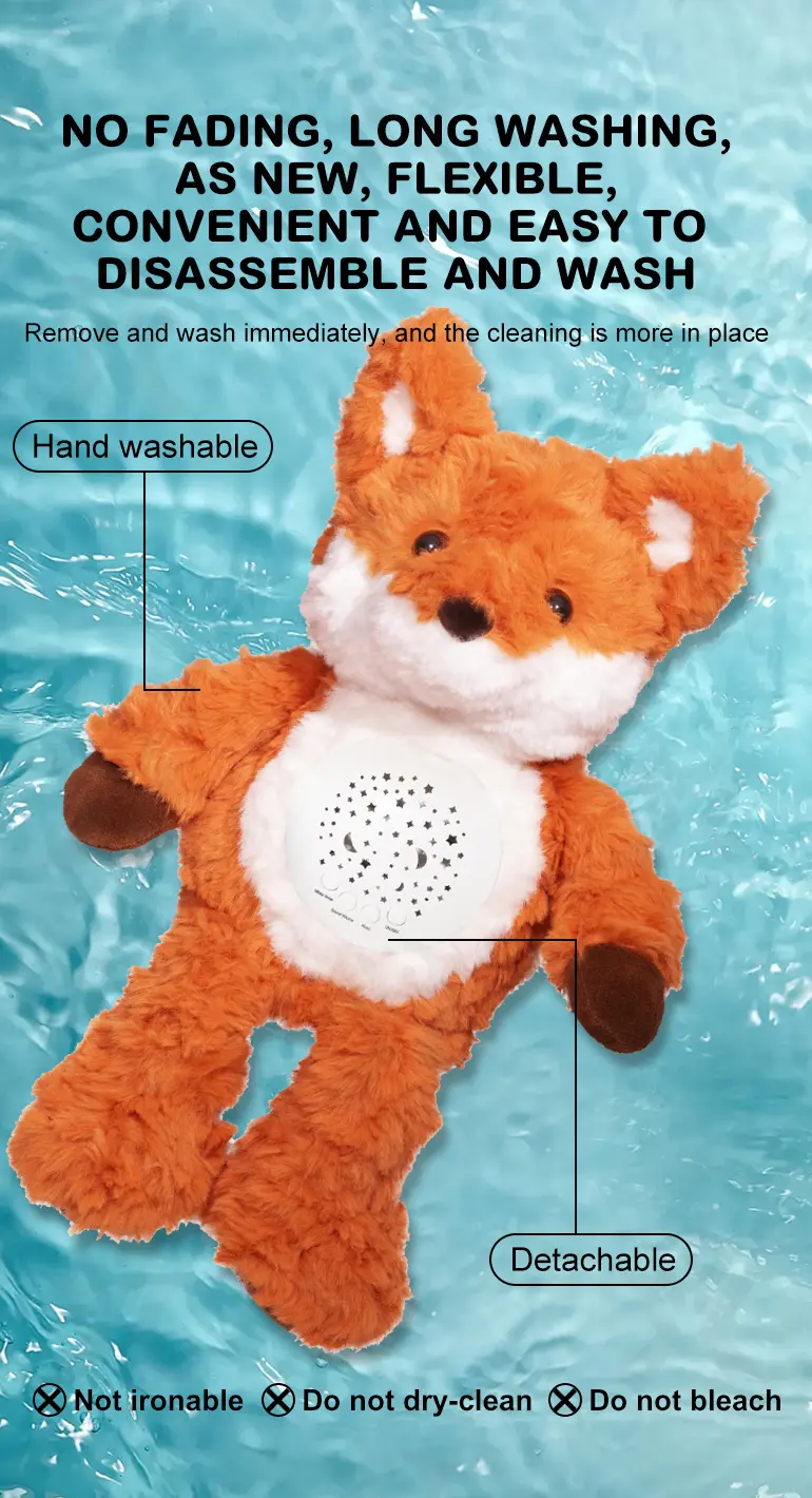 Music Soothes Plush Toy Within Starry Projection, White Noise, Music Loop, Voice IC Detachable For Cleaning · TV10593 · detail image 6 of 8