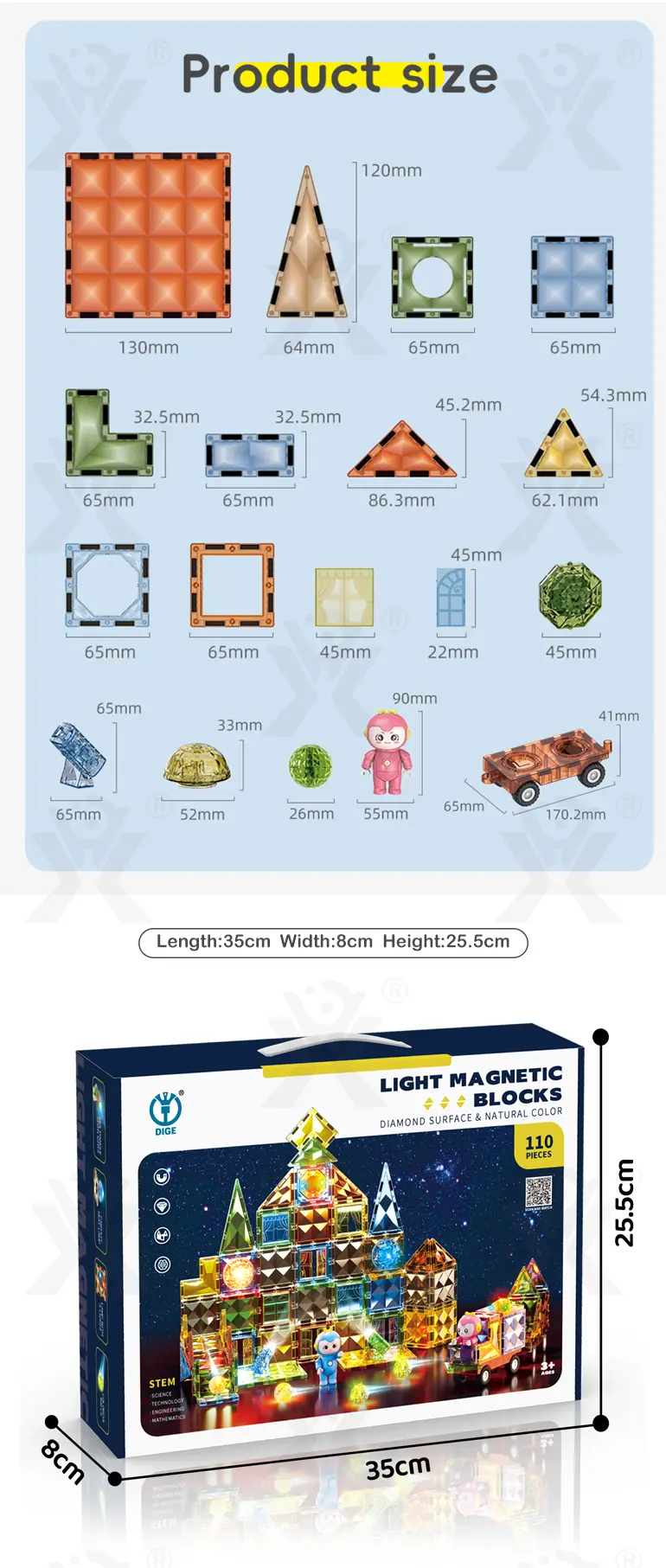 Lumineszierende Magnetische Bricks·TV10563·Detailaufnahme 14 von 14