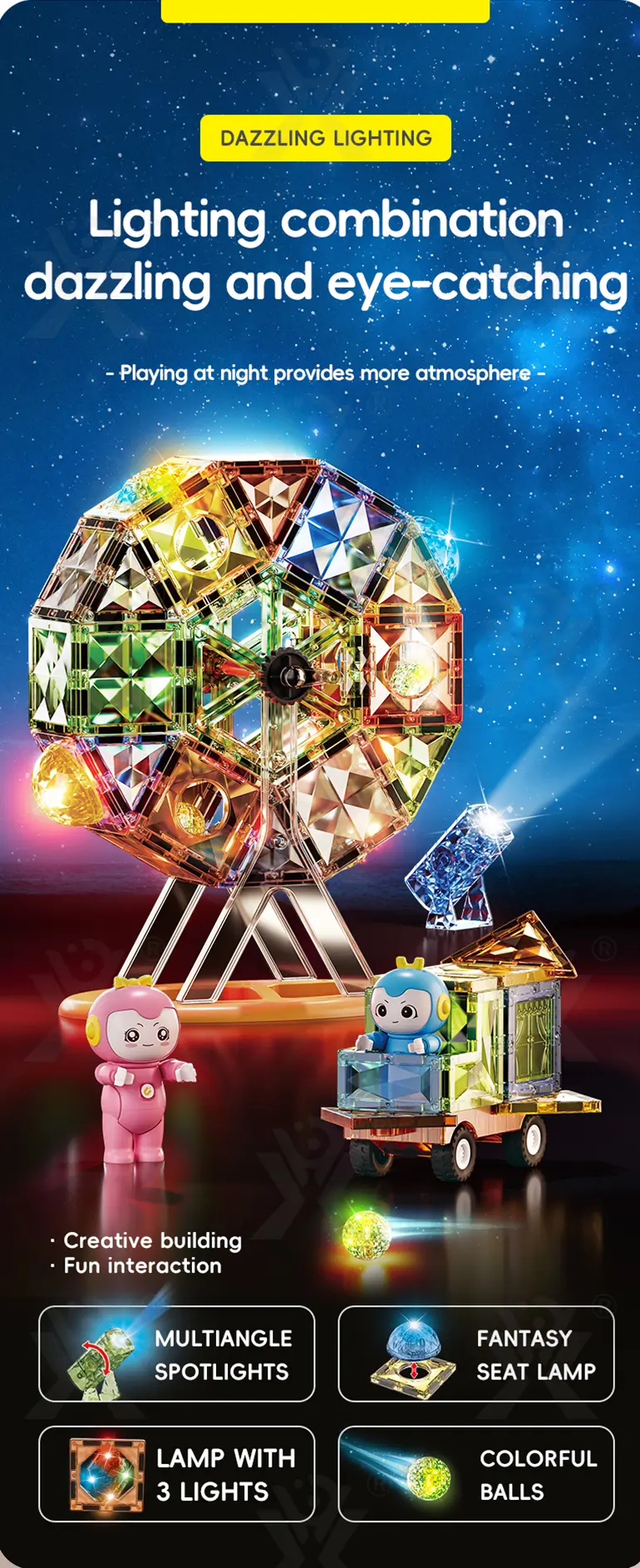 Lumineszierende Magnetische Bricks·TV10563·Detailaufnahme 4 von 14