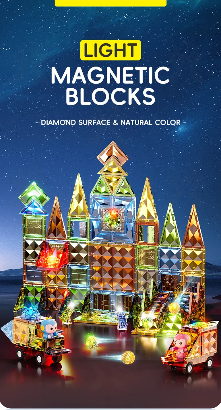 Glowing Magnetic Brick Toy · TV10575 · detail image 1 of 15