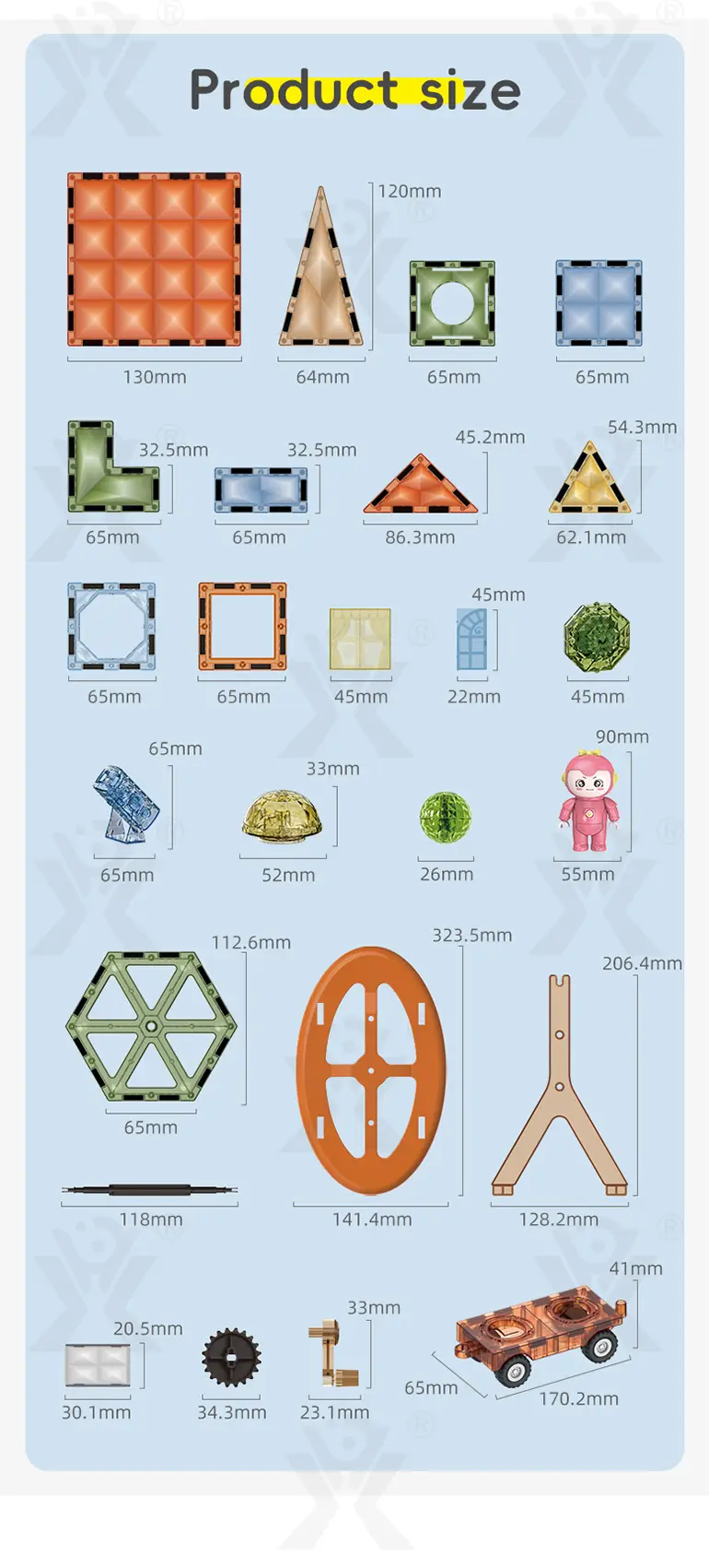 Glowing Magnetic Brick Toy · TV10575 · detail image 15 of 15