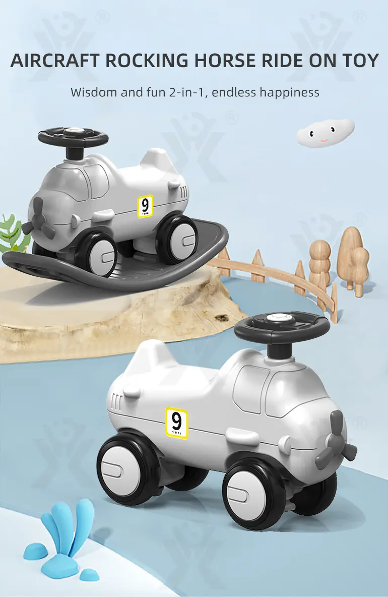 2-in-1 Rocking Horse & Scooter Toy, 3 Years and Up · TV10572 · detail image 1 of 12