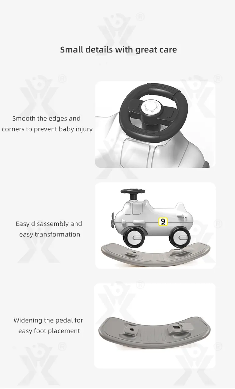 2-in-1 Rocking Horse & Scooter Toy, 3 Years and Up · TV10572 · detail image 10 of 12