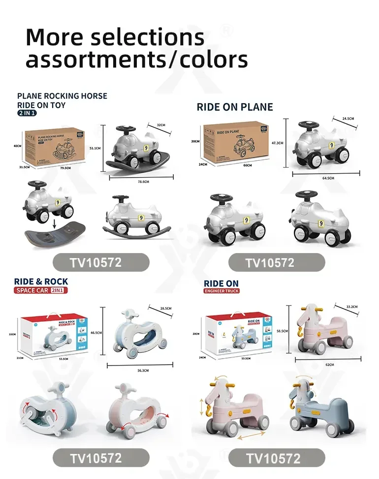 2-in-1 Rocking Horse & Scooter Toy, 3 Years and Up · TV10572 · detail image 11 of 12