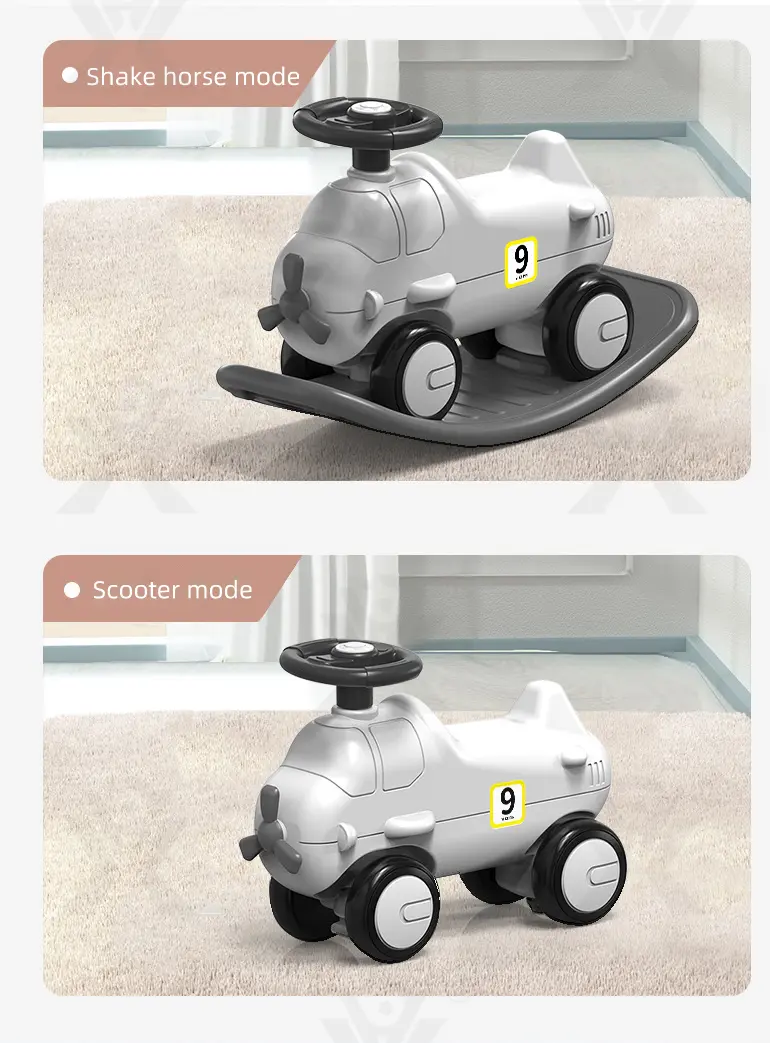 2-in-1 Rocking Horse & Scooter Toy, 3 Years and Up · TV10572 · detail image 3 of 12
