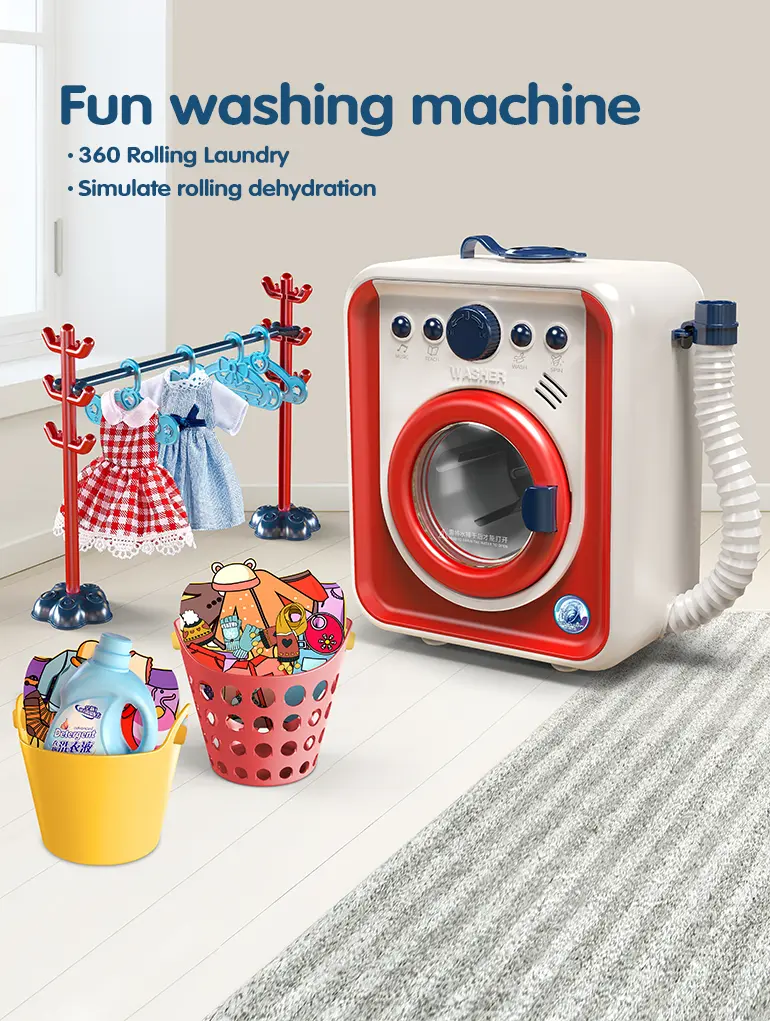 Simulation Washing Machine Toy For Kids, Pretend Play Set · TV10584 · detail image 1 of 5