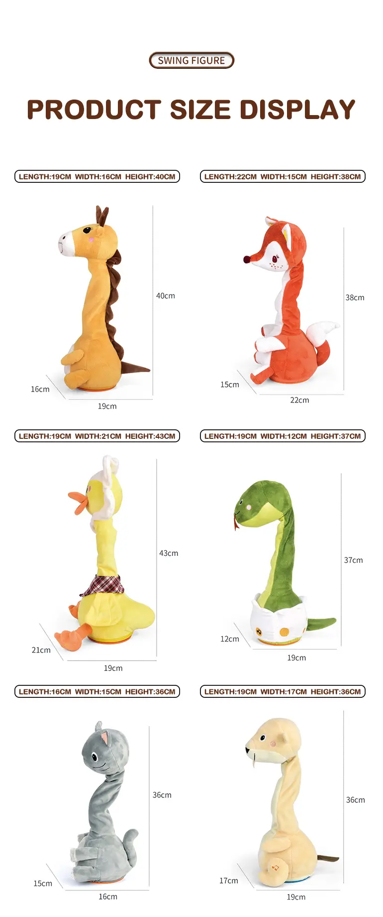 Swinging Cute Duck Toy · TV10571 · detail image 10 of 11