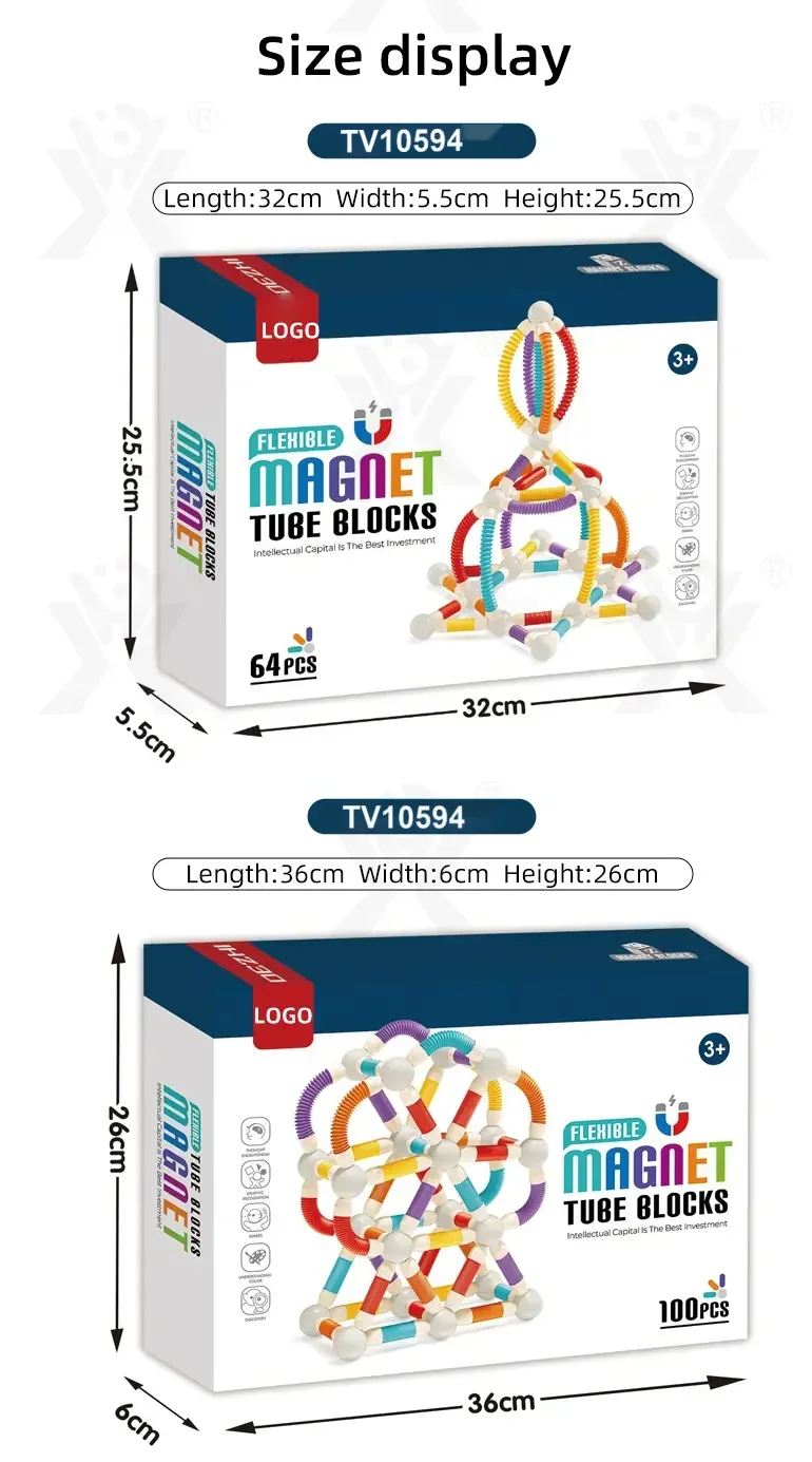 Telescopic Magnetic Rod Toys, 720° Rotation, 2D/3D Buildings Available · TV10594 · detail image 10 of 10