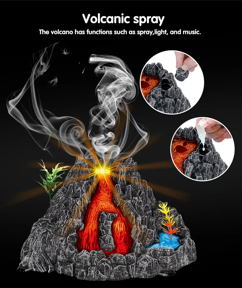 Volcano Dinosaur Track Toy, Spray and Light · TV10582 · detail image 3 of 7