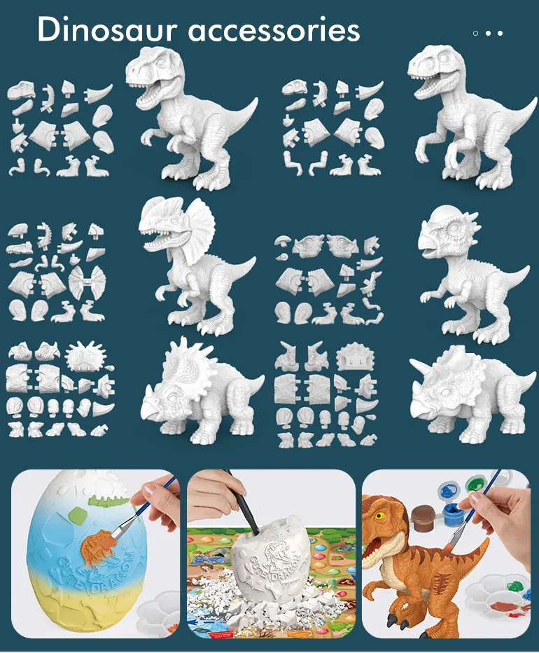 2-in-1 Painted Dinosaur Toy, Dig & Model Kit · TV10581 · detail image 3 of 7