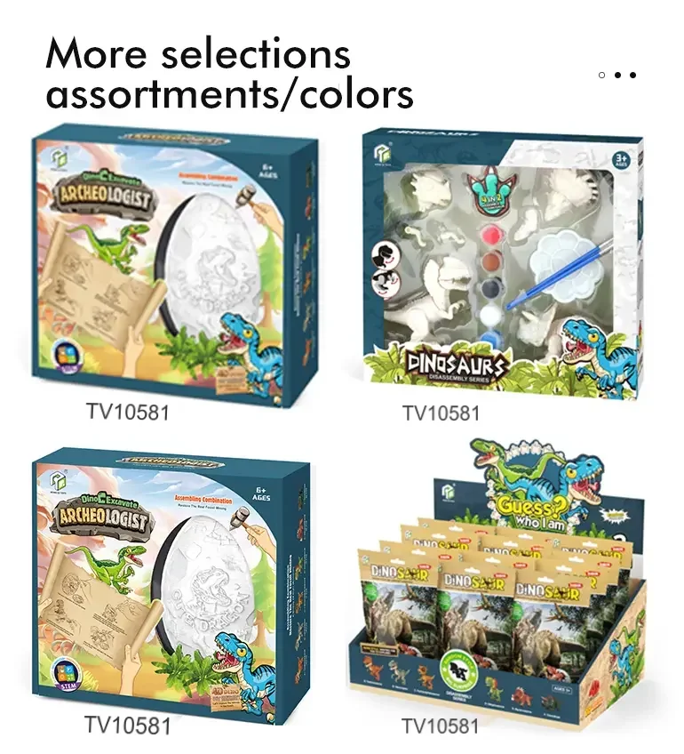 2-in-1 Painted Dinosaur Toy, Dig & Model Kit · TV10581 · detail image 5 of 7