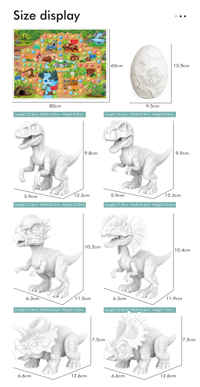 2-in-1 Painted Dinosaur Toy, Dig & Model Kit · TV10581 · detail image 6 of 7