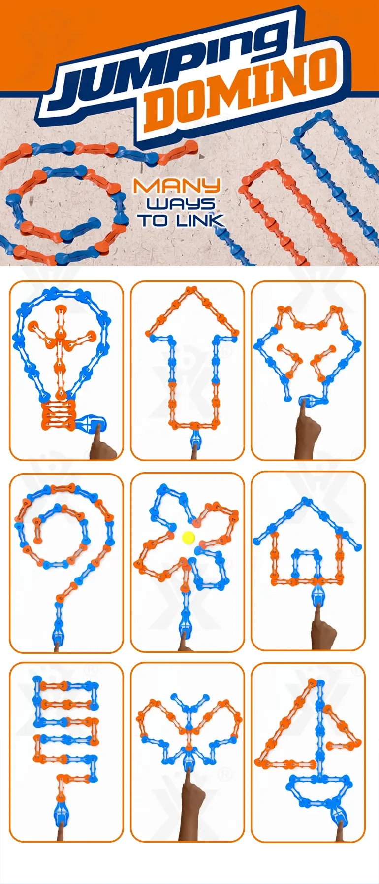 Jumping Domino Game Toy Supplier · TV10606 · detail image 2 of 7