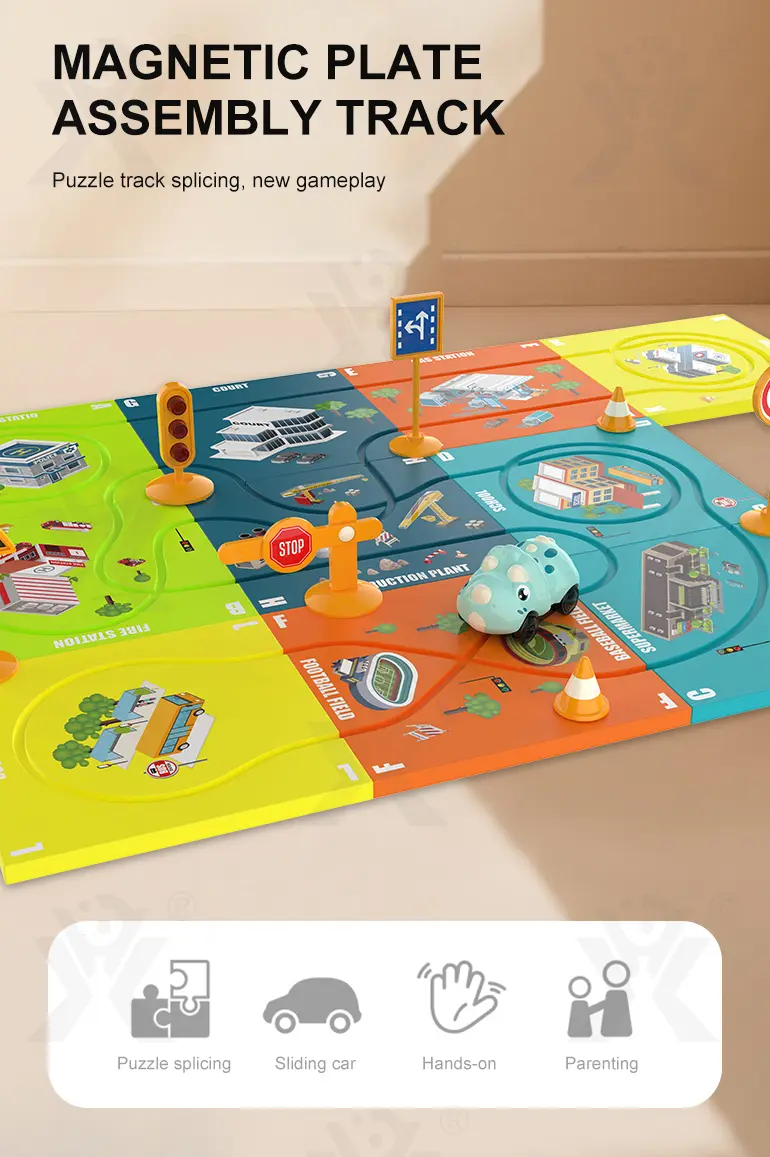 DIY Magnetic Puzzle Track Toy, Track Toy Set · TV10607 · detail image 1 of 8