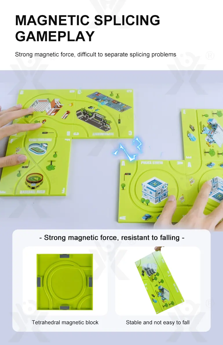 DIY Magnetic Puzzle Track Toy, Track Toy Set · TV10607 · detail image 2 of 8