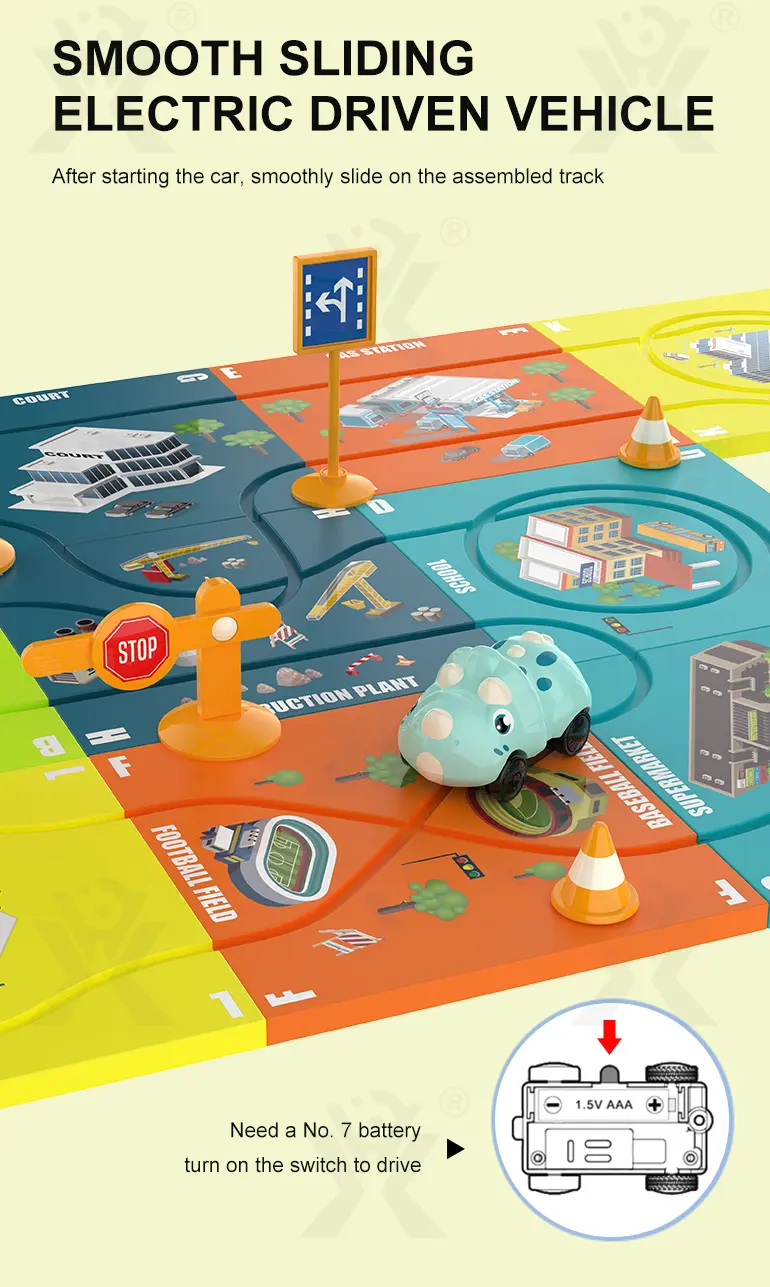 DIY Magnetic Puzzle Track Toy, Track Toy Set · TV10607 · detail image 4 of 8