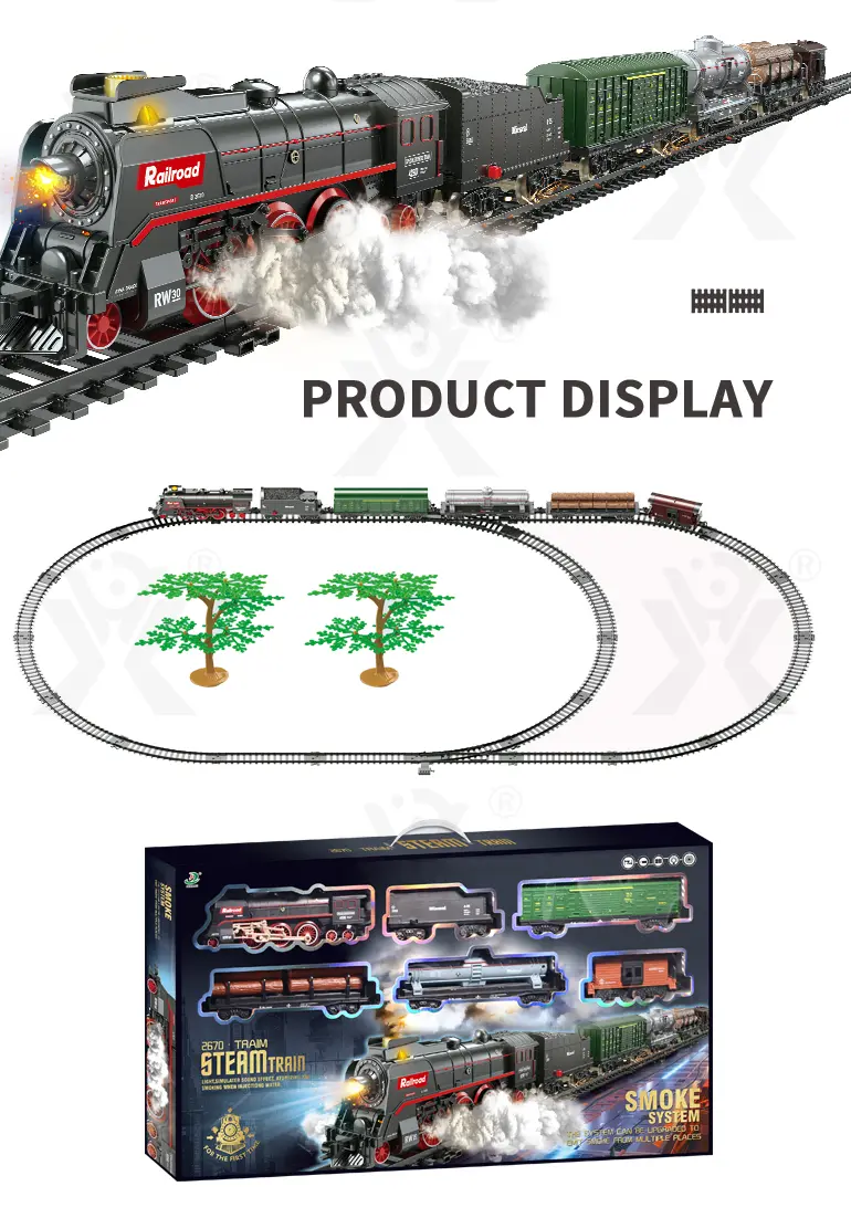 Retro Electric Train Toy, Steam Spray Effect · TV10589 · detail image 10 of 12