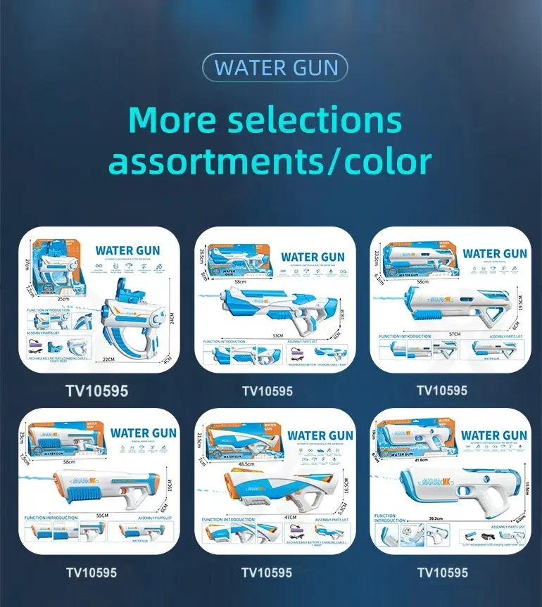 High-pressure Water Gun With Futuristic Space Appearance, 11M Range, Leak-Proof, Water Bottle Compliment · TV10595 · detail image 11 of 12