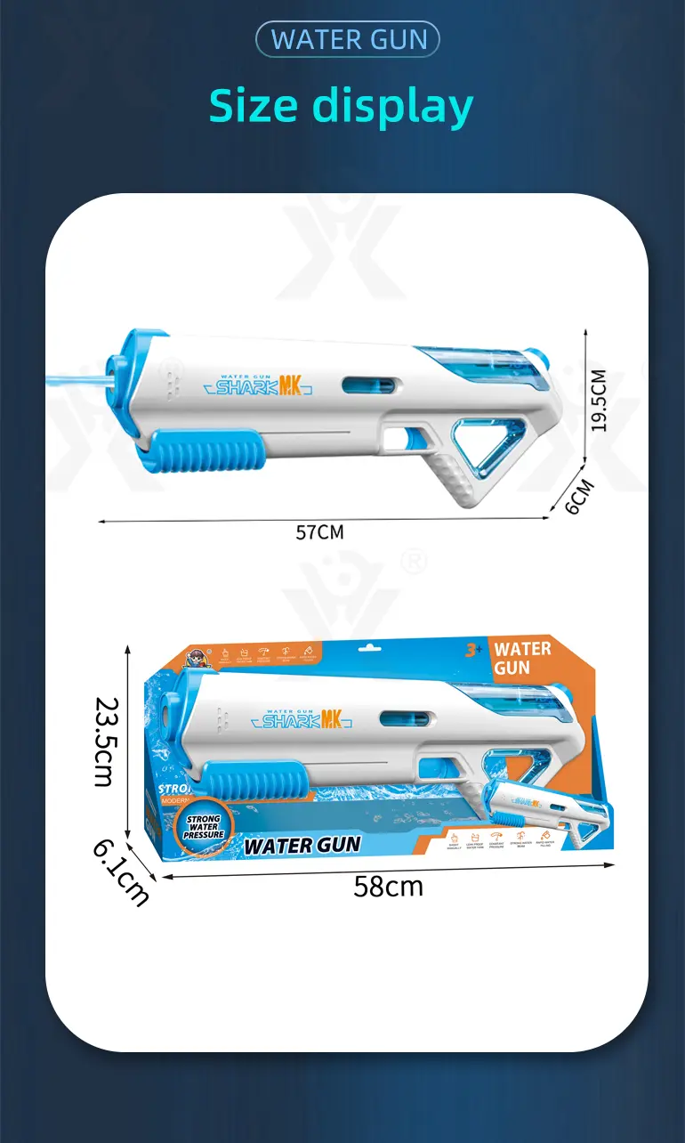 High-pressure Water Gun With Futuristic Space Appearance, 11M Range, Leak-Proof, Water Bottle Compliment · TV10595 · detail image 12 of 12