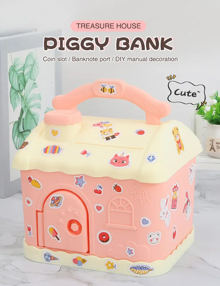 Treasure House Piggy Bank, Portable · TV10565 · detail image 1 of 6
