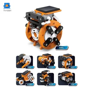 7-in-1 Solar Robot Toy, Solar Powered, Transform to Different Shapes, DIY Play