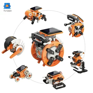 7-in-1 Solar Robot Toy, Solar Powered, Transform to Different Shapes, DIY Play · TV10591 · product photo 3 of 7