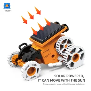 7-in-1 Solar Robot Toy, Solar Powered, Transform to Different Shapes, DIY Play · TV10591 · product photo 4 of 7