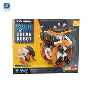 7-in-1 Solar Robot Toy, Solar Powered, Transform to Different Shapes, DIY Play · TV10591 · product photo 6 of 7