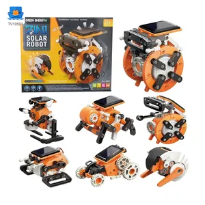7-in-1 Solar Robot Toy, Solar Powered, Transform to Different Shapes, DIY Play · TV10591 · product photo 7 of 7