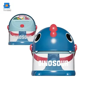 Dinosaur Piggy Bank, Transparent Deposit Box With a Wish Book, ABS Material