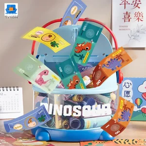Dinosaur Piggy Bank, Transparent Deposit Box With a Wish Book, ABS Material · TV10592 · product photo 7 of 7