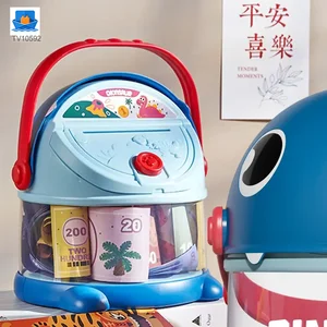 Dinosaur Piggy Bank, Transparent Deposit Box With a Wish Book, ABS Material · TV10592 · product photo 5 of 7