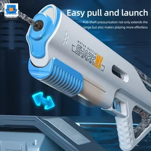 High-pressure Water Gun With Futuristic Space Appearance, 11M Range, Leak-Proof, Water Bottle Compliment · TV10595 · product photo 3 of 7
