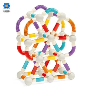 Telescopic Magnetic Rod Toys, 720° Rotation, 2D/3D Buildings Available · TV10594 · product photo 2 of 12