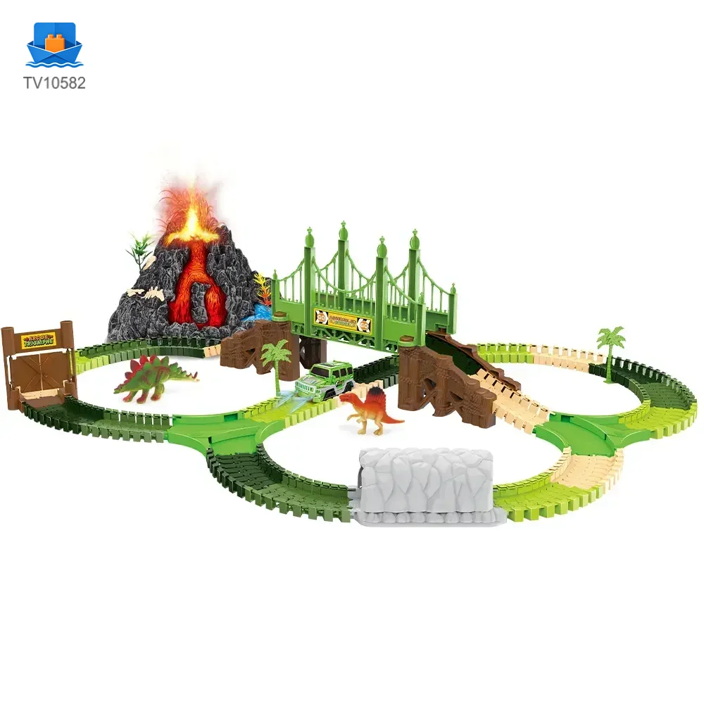 Volcano Dinosaur Track Toy, Spray and Light · TV10582 · product photo 1 of 7