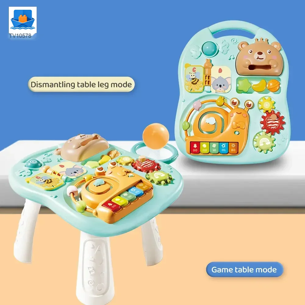 2-in-1 Baby Gaming Table Toy, 8 Activities, Sounds and Lights · TV10578 · product photo 1 of 7