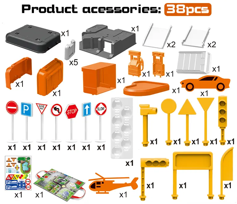 Parking Lot Backpack Toy Set, Diecast Racing · TV10543 · detail image 2 of 6