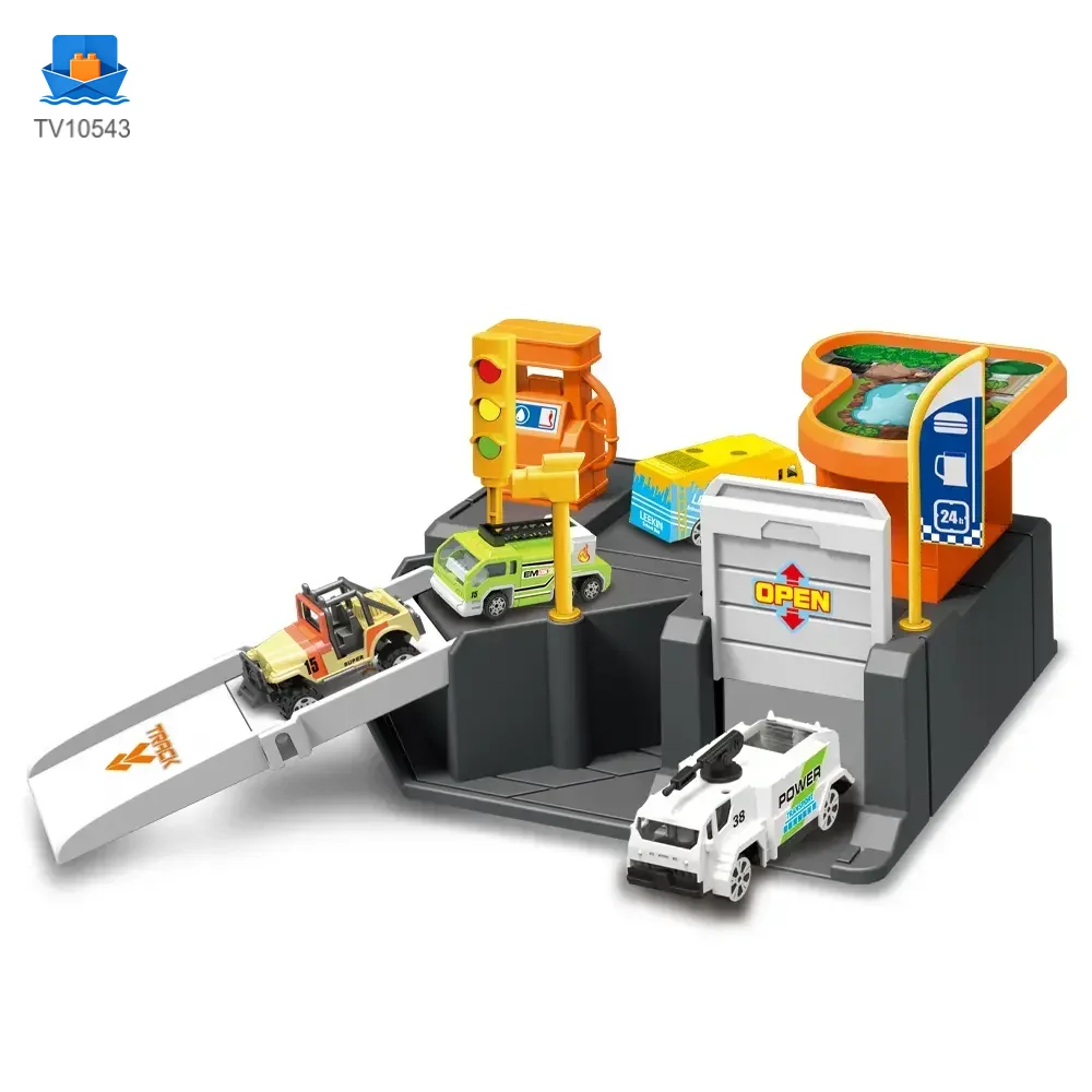 Parking Lot Backpack Toy Set, Diecast Racing · TV10543 · product photo 1 of 7