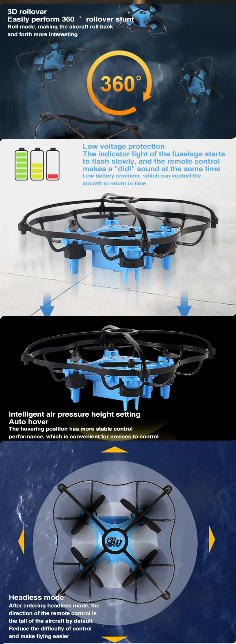 3-in-1 Drone Car Boat Toy For Kids’ Fun Adventure · TV10566 · detail image 4 of 8