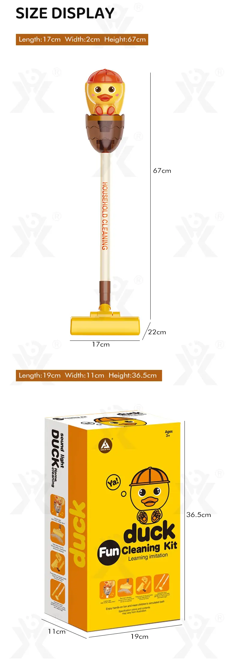 Duck-Shaped Vacuum Cleaner Toy · TV10547 · detail image 6 of 6