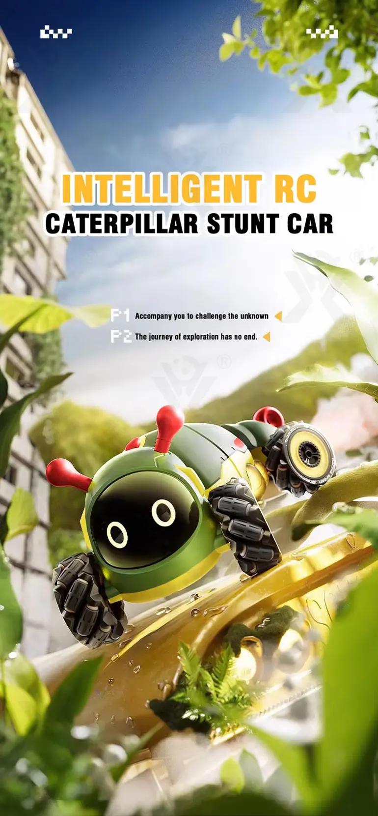 RC Bionic Raupe Stuntauto imitiert echte Raupenbewegung·TV10533·Detailaufnahme 1 von 10