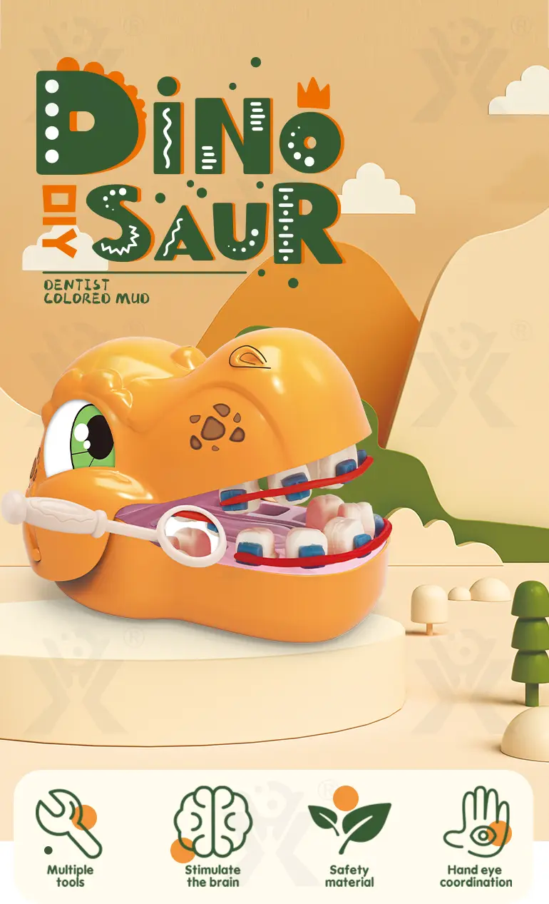 Dinosaur Dentist Toy Set For Kids · TV10542 · detail image 1 of 6