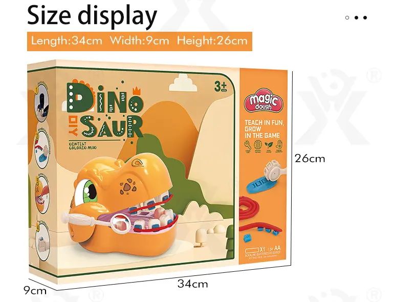 Dinosaur Dentist Toy Set For Kids · TV10542 · detail image 6 of 6
