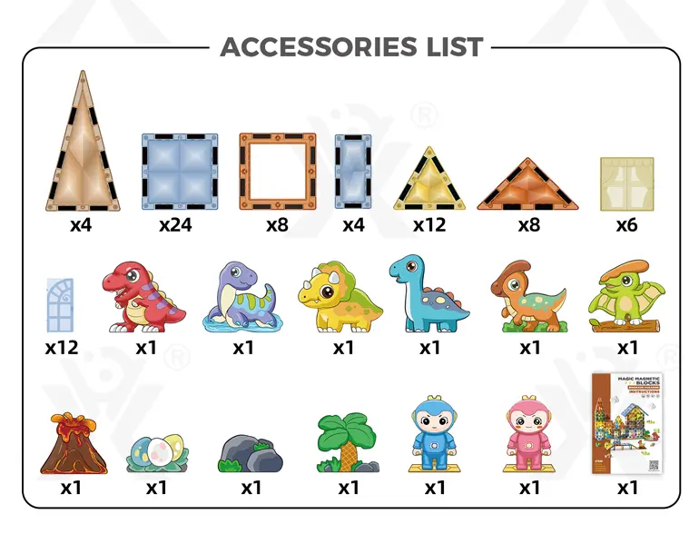 Dinosaur Park Magnetic Tiles Toy · TV10511 · detail image 12 of 14