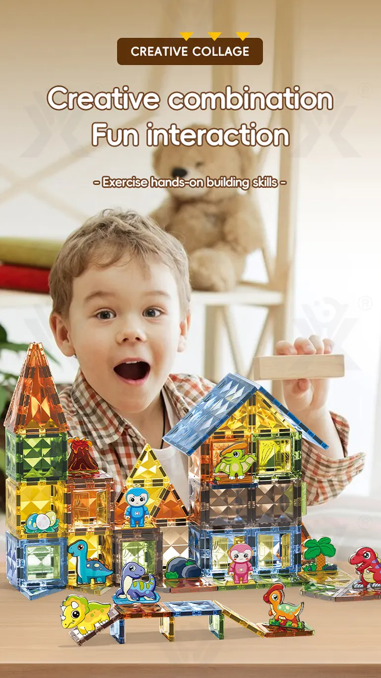 Dinosaur Park Magnetic Tiles Toy · TV10511 · detail image 4 of 14