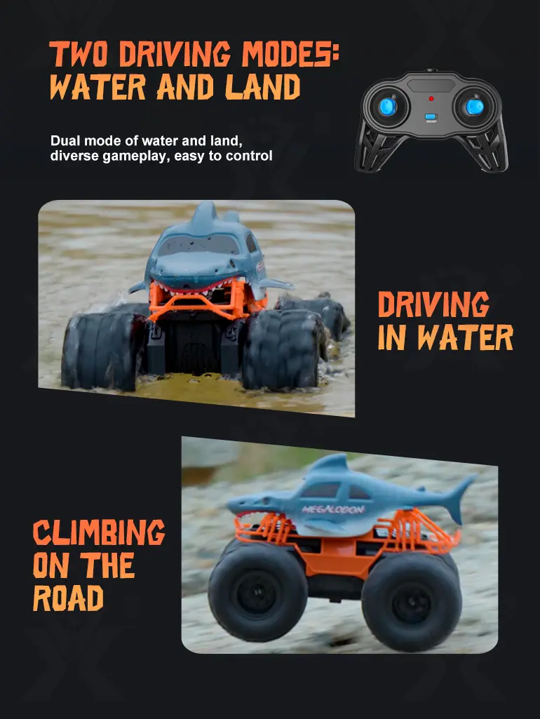 Shark Amphibious Vehicle Toy · TV10557 · detail image 2 of 9
