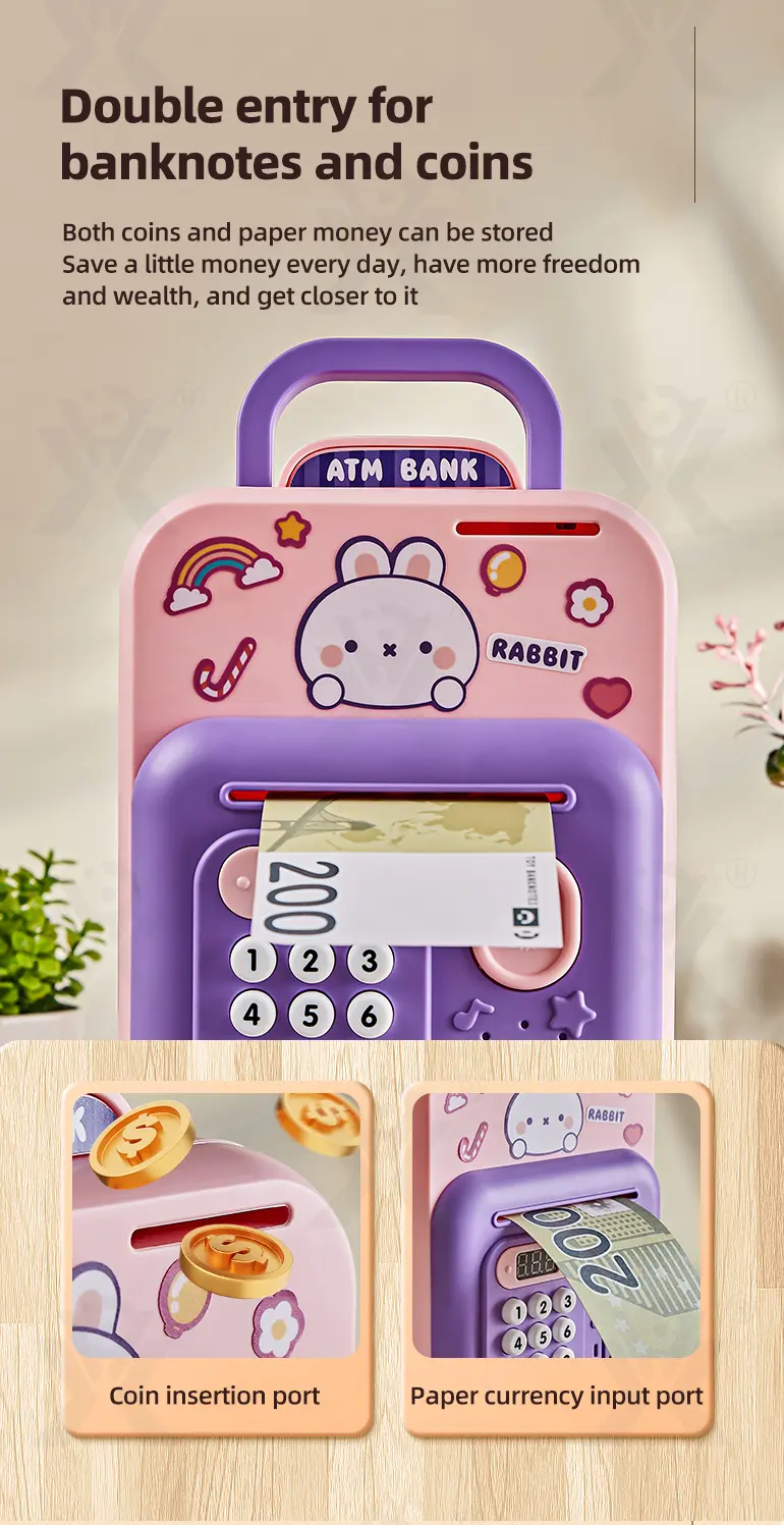 Cute Rabbit Deposit Toys with Intelligent Display · TV10526 · detail image 3 of 9